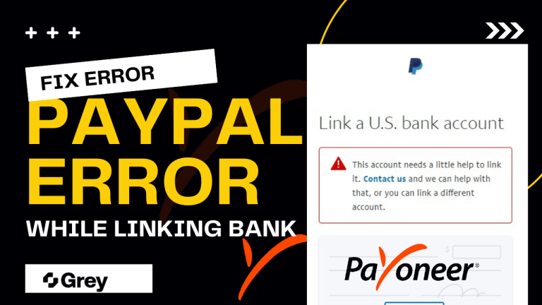How to fix error liniking Bank Account on PayPal