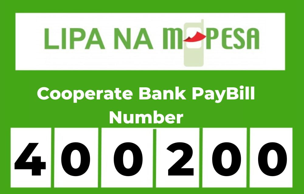 Cooperate bank pay bill number